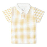 Makemake Organics Organic Collar Tee & Shorts Set - Dotty Gingham