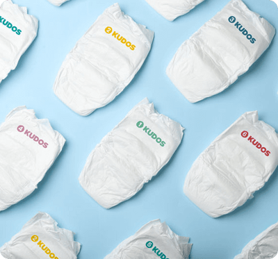 Kudos Diaper Box | 100% Cotton-Lined TCF Diapers Size 1-6