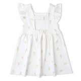 Makemake Organics Organic Cutout Back Dress - Ice Cream