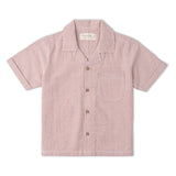 Makemake Organics Organic Shirt & Shorts Set - Coral Stripes