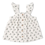 Makemake Organics Organic Flutter Top & Shorts Set - Poppy