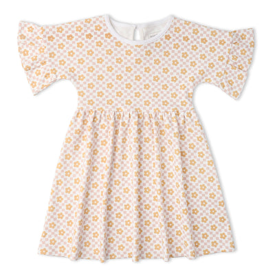 Makemake Organics Organic Dolman Sleeve Dress - Pop Floral