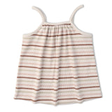 Makemake Organics Organic Tank Top & Shorts Set - Terra Stripes