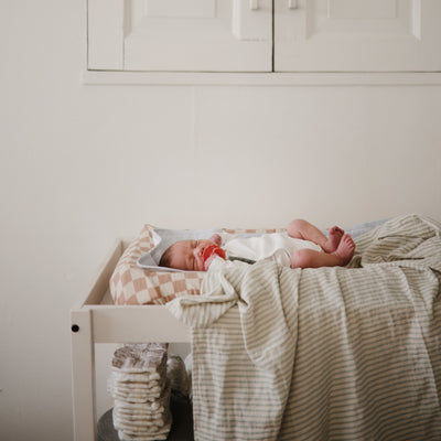 Mushie Organic Cotton Muslin Swaddle Blanket