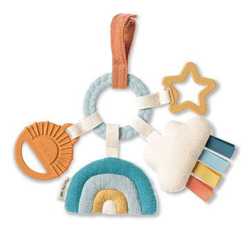 Bitzy Busy Ring™ Teething Activity Toy – Rainbow