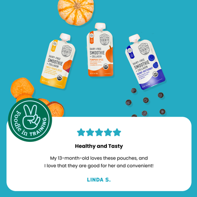 Berry Butternut Baby Food Pouch with Grass-Fed Collagen