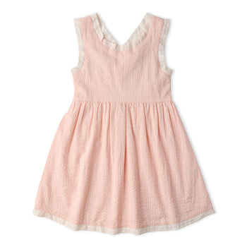 Makemake Organics Organic Cross Back Dress - Blush