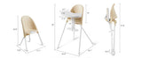 BABYLUXE HIGH CHAIR SEGLONIA 3-IN-1 FOLDING HIGH CHAIR, 3-POINT HARNESS