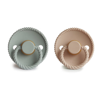 FRIGG Rope Rubber Pacifier – Natural Latex Baby Pacifier