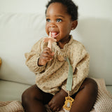 Linen Pacifier Clip Set