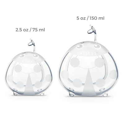 Haakaa Ladybug Silicone Breast Milk Collector – 5oz / 150ml (Single & Twin Pack)