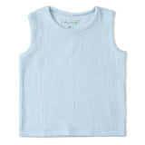 Makemake Organics Organic Sleeveless Tee & Shorts Set - Light Blue