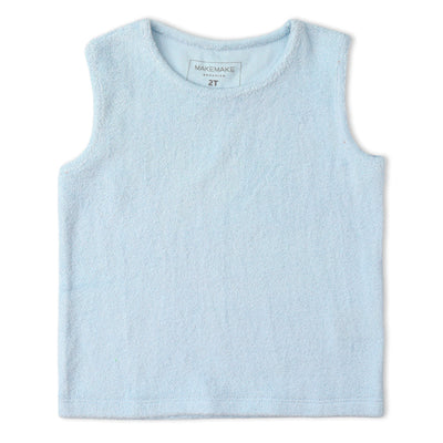 Makemake Organics Organic Sleeveless Tee & Shorts Set - Light Blue