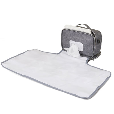 SUNVENO Portable Diaper Changing Bag – 3-in-1 Changing Pad & Stroller Organizer