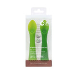 Olababy Silicone Training Spoons for Baby-Led Weaning (2-Pack) – Self-Feeding Baby Spoons, 6 Months+
