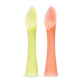 Olababy Silicone Training Spoons for Baby-Led Weaning (2-Pack) – Self-Feeding Baby Spoons, 6 Months+