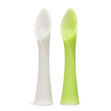 Olababy Silicone Training Spoons for Baby-Led Weaning (2-Pack) – Self-Feeding Baby Spoons, 6 Months+