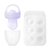 Olababy Silicone Baby Food Feeder & Teether Set with Freezer Tray – Fruit Feeder Pacifier, 6 Months+