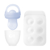 Olababy Silicone Baby Food Feeder & Teether Set with Freezer Tray – Fruit Feeder Pacifier, 6 Months+