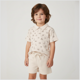 Makemake Organics Organic Collar Tee & Shorts Set - Rodeo