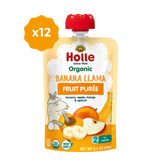 Holle Baby Food Pouches - Organic Fruit Puree - Banana Llama