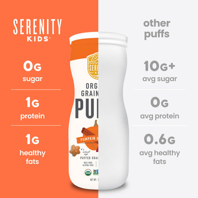 Pumpkin & Cinnamon Organic Grain Free Puffs 6+Month
