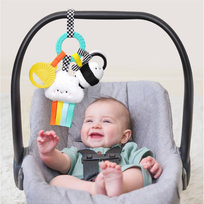 Bitzy Busy Ring™ Teething Activity Toy – Rainbow
