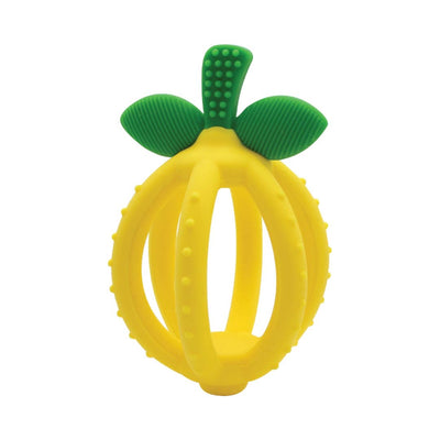 Bitzy Biter™ Teething Ball – Pink Lemonade Silicone Baby Teether