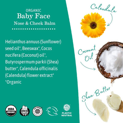 Organic Baby Face Nose and Cheek Balm