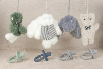 Plush Baby Comfort Toy with Silicone Teether & White Noise – 3+ Months