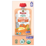 Holle Baby Food Pouches - Organic Fruit & Veggie Puree - Carrot Cat