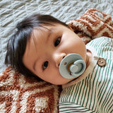 Itzy Soother™ Natural Rubber Pacifier 2-Pack – Coconut + Toast (0–6M)