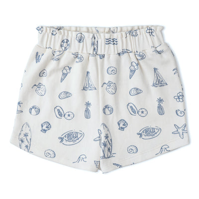 Makemake Organics Organic Drop Shoulder Tee & Shorts Set - Coastal