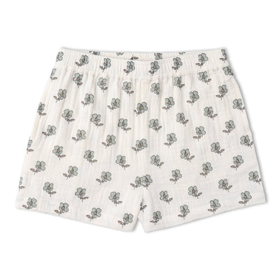 Makemake Organics Organic Flutter Top & Shorts Set - Poppy