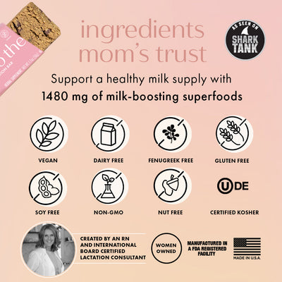 BOOBIE Bar – Lactation Bar with 6 Milk-Boosting Superfoods
