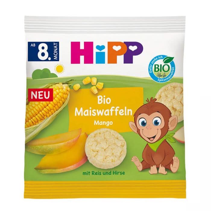 HiPP Organic Corn Waffles Mango 23 g (30952)(EXP:02/13/26)