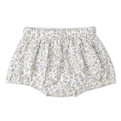 Makemake Organics Organic Scalloped Top & Bloomers Set - Tulle Floral