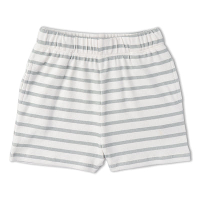 Makemake Organics Organic Tank Top & Shorts Set - Fog Stripes