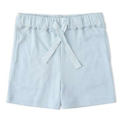 Makemake Organics Organic Polo Shirt & Shorts Set - Light Blue