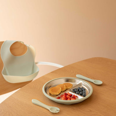 Stainless Steel Baby Feeding Set 6+ Months- Sage Green