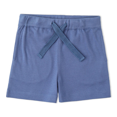 Makemake Organics Organic Polo Shirt & Shorts Set - Slate