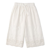 Makemake Organics Organic Eyelet Top And Pant Set - Ivory Eyelet