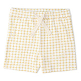Makemake Organics Organic Collar Tee & Shorts Set - Dotty Gingham