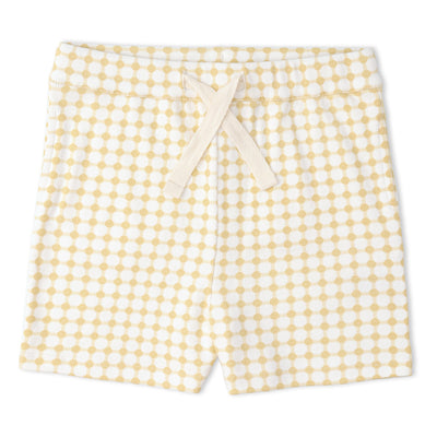 Makemake Organics Organic Collar Tee & Shorts Set - Dotty Gingham