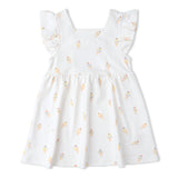 Makemake Organics Organic Cutout Back Dress - Ice Cream