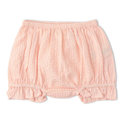 Makemake Organics Organic Smocked Top And Bloomer Set - Blush