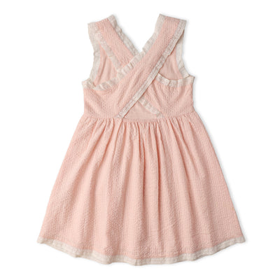 Makemake Organics Organic Cross Back Dress - Blush
