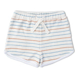 Makemake Organics Organic Sleeveless Tee & Shorts Set - Cabana Stripes