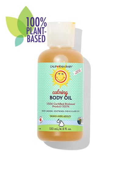 California Baby Calming Massage Oil – Lavender Sleep Oil for Baby & Sensitive Skin