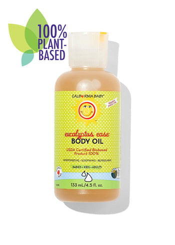 California Baby Eucalyptus Massage Oil – Organic Relaxing Baby Oil for Sleep & Sensitive Skin